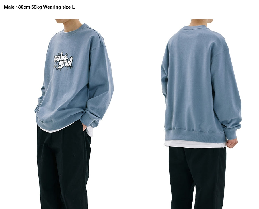 【mahagrid】HANDSTYLE LOGO SWEATSHIRT Mahagrid] NCT Taeil, Seventeen, Wonho, Brave Girls College