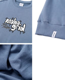 mahagrid (マハグリッド)  HANDSTYLE LOGO SWEATSHIRT [BLUE]
