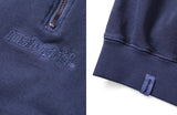 mahagrid (マハグリッド)  HALF ZIP PIGMENT SWEATSHIRT [NAVY]