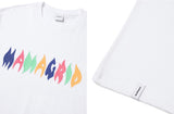 mahagrid (マハグリッド)  FIRE LOGO LS TEE [WHITE]