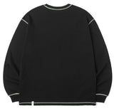 mahagrid (マハグリッド)  BIG STITCH LS TEE [BLACK]