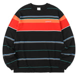 mahagrid (マハグリッド)  OL LOGO STRIPED LS TEE [BLACK]