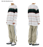 mahagrid (マハグリッド) SIDELINE FULL ZIP WARM UP PANT [KHAKI]