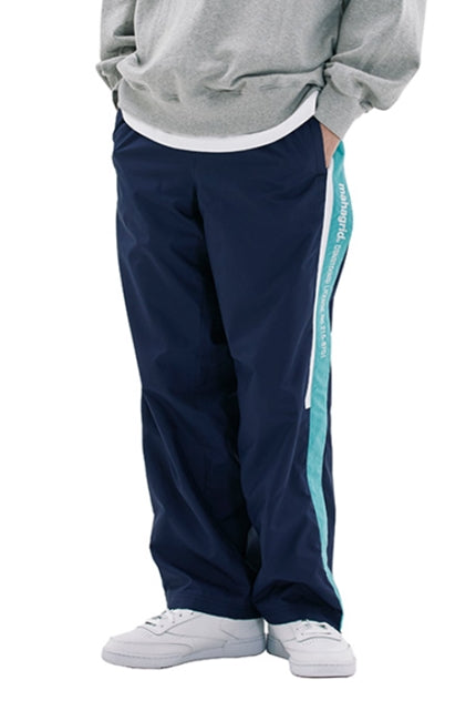 mahagrid (マハグリッド) SIDELINE FULL ZIP WARM UP PANT [NAVY]