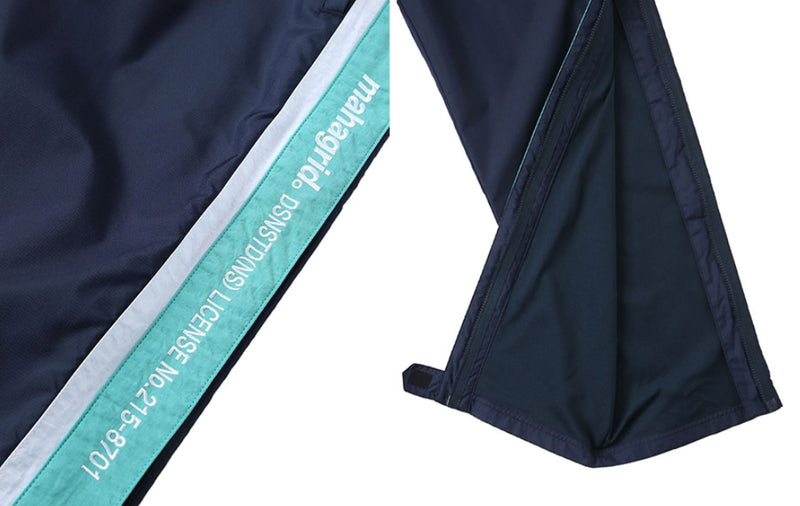 mahagrid (マハグリッド) SIDELINE FULL ZIP WARM UP PANT [NAVY]