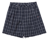 ロマンティッククラウン(ROMANTIC CROWN) WOMAN TWEED SHORTS_NAVY