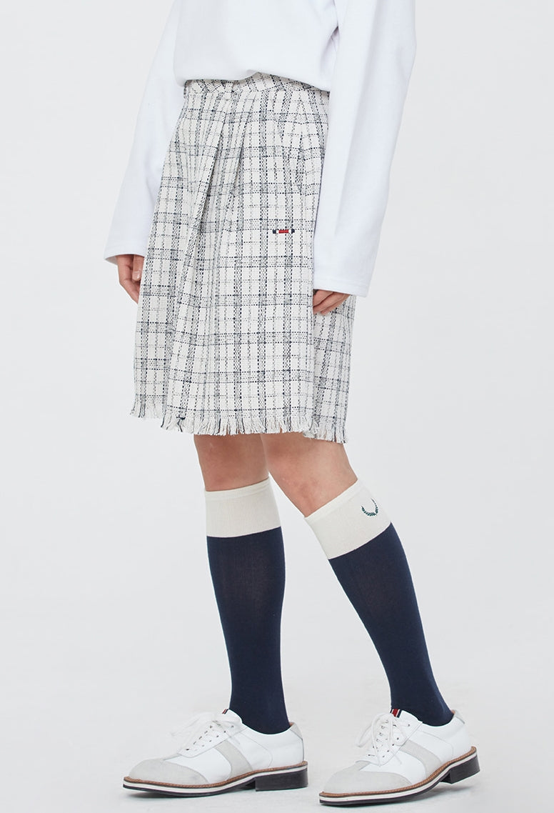 ロマンティッククラウン(ROMANTIC CROWN) WOMAN TWEED SHORTS_OATMEAL