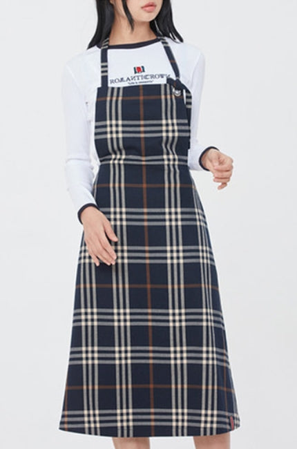 ロマンティッククラウン(ROMANTIC CROWN) WOMAN APRON DRESS_NAVY