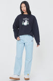ロマンティッククラウン(ROMANTIC CROWN) WOMAN RABBIT SWEAT SHIRT_NAVY