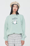 ロマンティッククラウン(ROMANTIC CROWN) WOMAN RABBIT SWEAT SHIRT_LIGHT GREEN