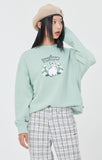 ロマンティッククラウン(ROMANTIC CROWN) WOMAN RABBIT SWEAT SHIRT_LIGHT GREEN