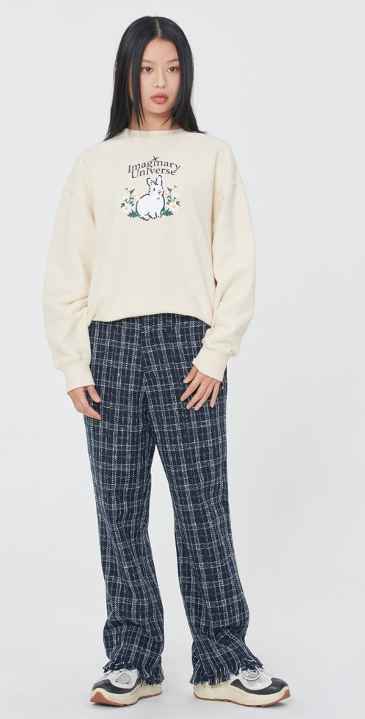 ロマンティッククラウン(ROMANTIC CROWN) WOMAN RABBIT SWEAT SHIRT_OATMEAL