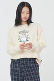 ロマンティッククラウン(ROMANTIC CROWN) WOMAN RABBIT SWEAT SHIRT_OATMEAL