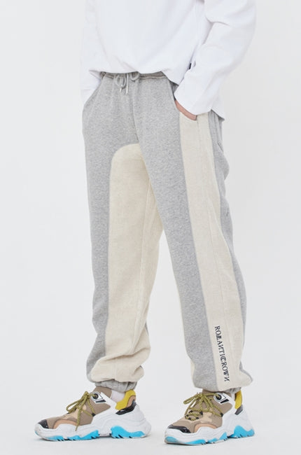 ロマンティッククラウン(ROMANTIC CROWN) REVERSE STITCH SWEAT PANTS_GREY