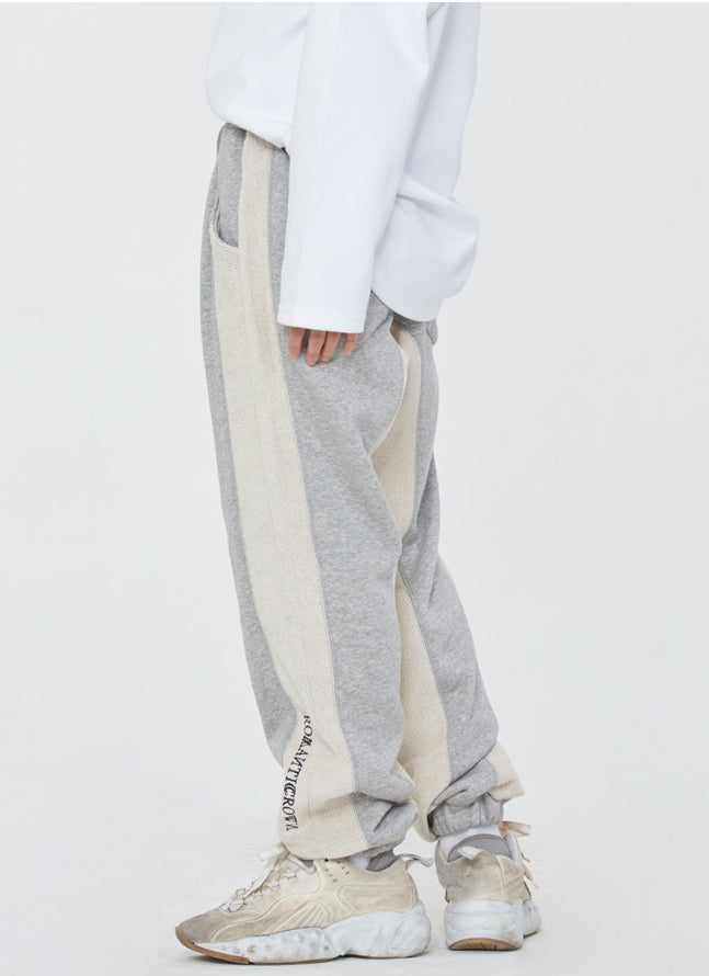 ロマンティッククラウン(ROMANTIC CROWN) REVERSE STITCH SWEAT PANTS_GREY