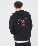ロマンティッククラウン(ROMANTIC CROWN) LIFE IS ROMANTIC HOOD ZIP UP_BLACK