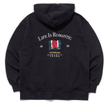 ロマンティッククラウン(ROMANTIC CROWN) LIFE IS ROMANTIC HOOD ZIP UP_BLACK