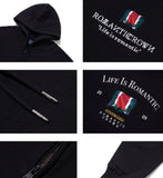 ロマンティッククラウン(ROMANTIC CROWN) LIFE IS ROMANTIC HOOD ZIP UP_BLACK