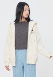 ロマンティッククラウン(ROMANTIC CROWN) LIFE IS ROMANTIC HOOD ZIP UP_OATMEAL