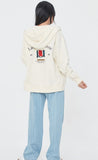 ロマンティッククラウン(ROMANTIC CROWN) LIFE IS ROMANTIC HOOD ZIP UP_OATMEAL