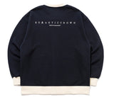 ロマンティッククラウン(ROMANTIC CROWN) ROUND NECK COTTON CARDIGAN_NAVY