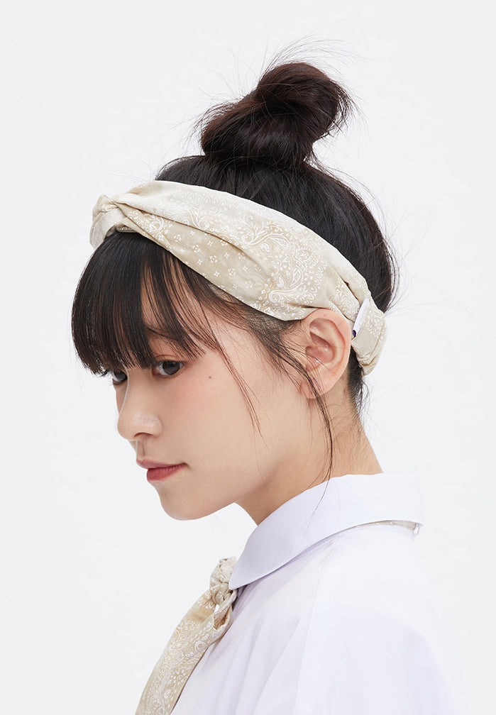 TARGETTO(ターゲット)   [FRIZMWORKS X TGT]PAISLEY HAIR BAND_BEIGE