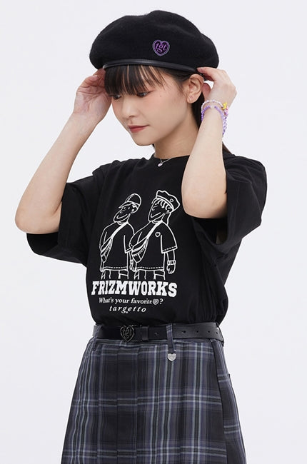 TARGETTO(ターゲット)  [FRIZMWORKS X TGT]COUPLE GRAPHIC TEE SHIRT_BLACK