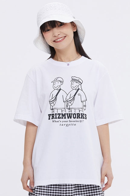 TARGETTO(ターゲット)  [FRIZMWORKS X TGT]COUPLE GRAPHIC TEE SHIRT_WHITE