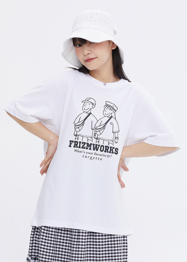TARGETTO(ターゲット)  [FRIZMWORKS X TGT]COUPLE GRAPHIC TEE SHIRT_WHITE