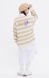 TARGETTO(ターゲット)  [FRIZMWORKS X TGT]STRIPE HENLY NECK SWEAT SHIRT_BEIGE