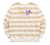 TARGETTO(ターゲット)  [FRIZMWORKS X TGT]STRIPE HENLY NECK SWEAT SHIRT_BEIGE