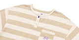 TARGETTO(ターゲット)  [FRIZMWORKS X TGT]STRIPE HENLY NECK SWEAT SHIRT_BEIGE