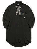 TARGETTO(ターゲット)  [FRIZMWORKS X TGT]RIBBON ROUND SHIRTS ONEPIECE_BLACK