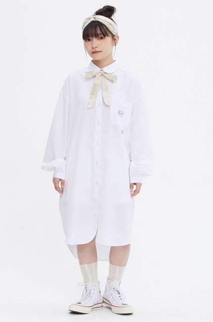 TARGETTO(ターゲット)  [FRIZMWORKS X TGT]RIBBON ROUND SHIRTS ONEPIECE_WHITE