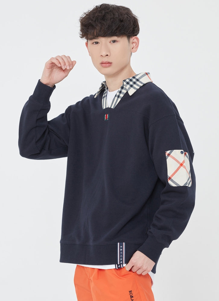 ロマンティッククラウン(ROMANTIC CROWN) CLASSIC CHECK PIQUE SHIRTS_NAVY