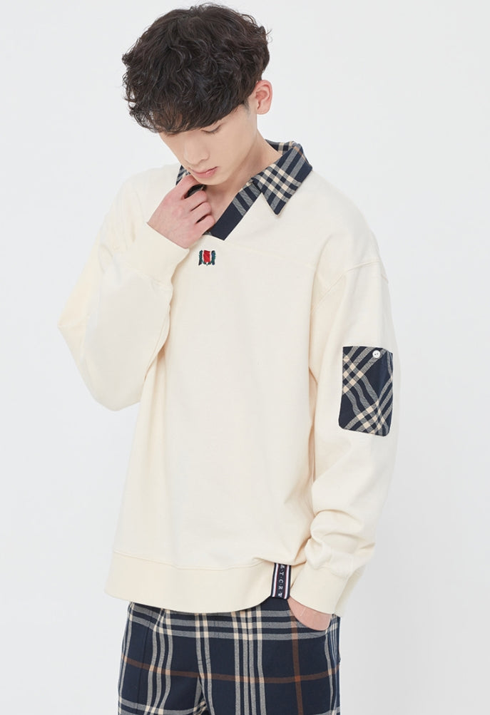 ロマンティッククラウン(ROMANTIC CROWN) CLASSIC CHECK PIQUE SHIRTS_OATMEAL