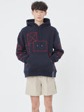 ロマンティッククラウン(ROMANTIC CROWN) FIGURE STITCH HOODIE_NAVY