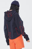 ロマンティッククラウン(ROMANTIC CROWN) FIGURE STITCH HOODIE_NAVY