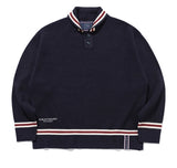 ロマンティッククラウン(ROMANTIC CROWN) SHAWL COLLAR KNITWEAR_NAVY