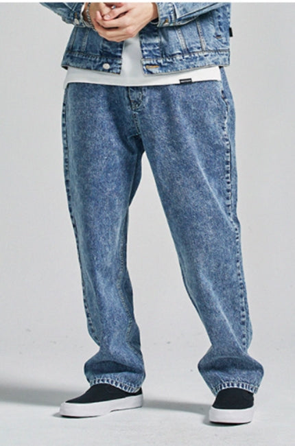 セイントペイン(SAINTPAIN) SP Washing Wide Straight Denim-Blue