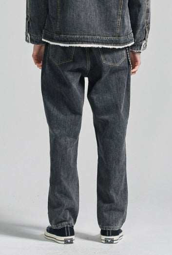 セイントペイン(SAINTPAIN) SP Washing Wide Straight Denim-Black