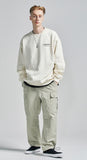 セイントペイン(SAINTPAIN)  SP Variation Logo Crew Neck-Cream