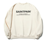 セイントペイン(SAINTPAIN)  SP Variation Logo Crew Neck-Cream