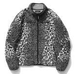 セイントペイン(SAINTPAIN)  SP Leopard Boa Fleece Zip Up Jacket-Gray