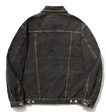 セイントペイン(SAINTPAIN) SP Denim Washed Trucker Jacket-Black