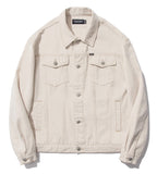 セイントペイン(SAINTPAIN) SP Cotton Twill Trucker Jacket-Ivory