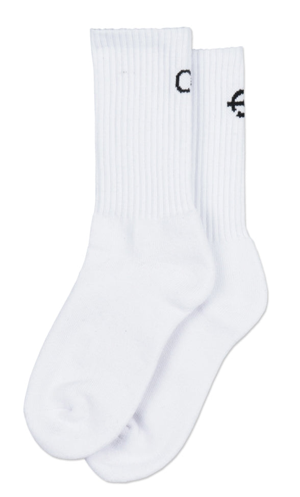 オーワイ(OY) BACK LOGO SOCKS-WHITE