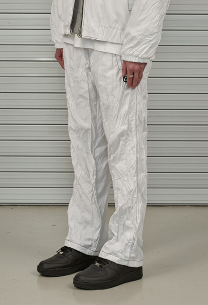 オーワイ(OY)  PLEATED PANTS-WHITE