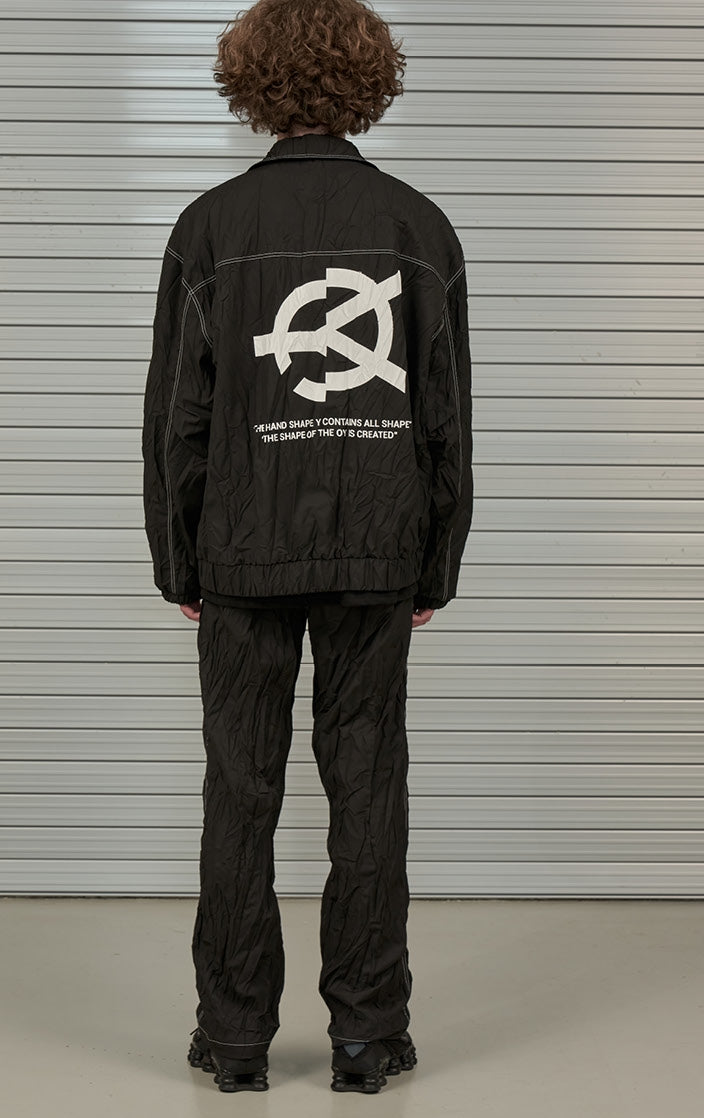 オーワイ(OY)  PLEATED PANTS-BLACK