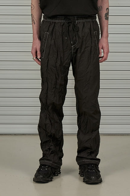 オーワイ(OY)  PLEATED PANTS-BLACK